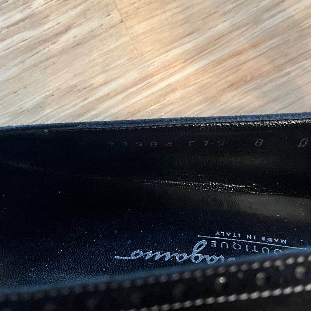 Salvatore Ferragamo Black Patent Leather Flats - Picture 2 of 4